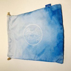 Ipsy Glam Bag Plus Make-up Bag Drawstring BLUE Cloth